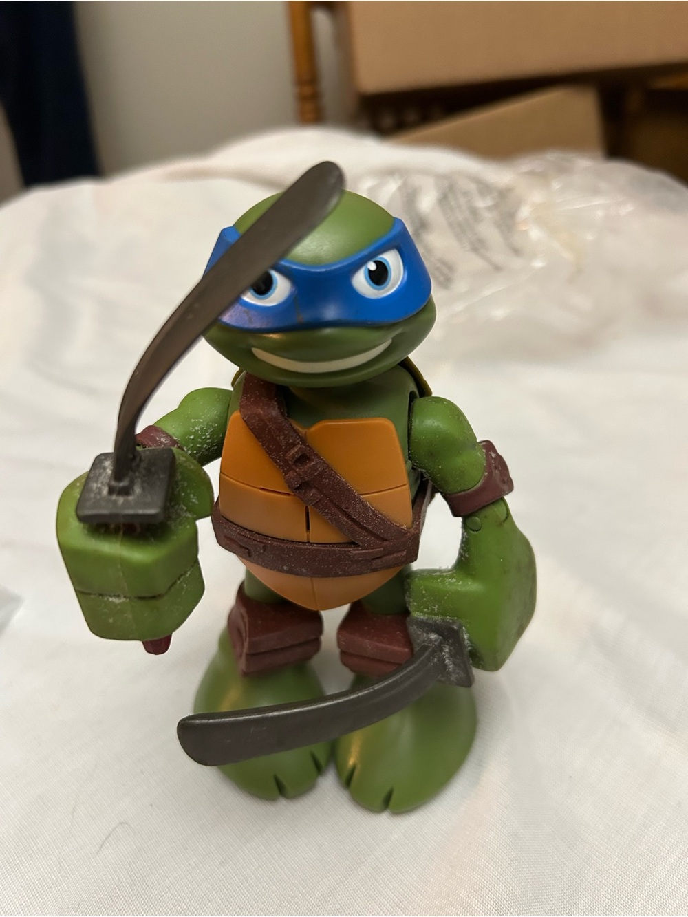 Classic Turtle Warrior Action Figure - Blue & Green